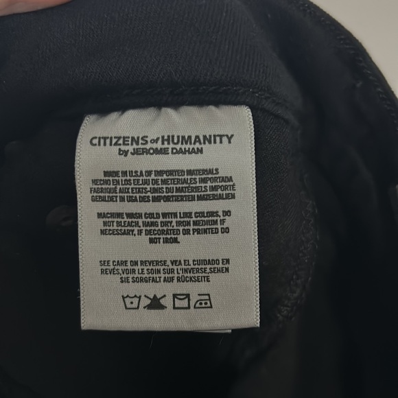 Citizens of Humanity | Rocket Crop High Rise Skinny black pants - Picture 9 of 12